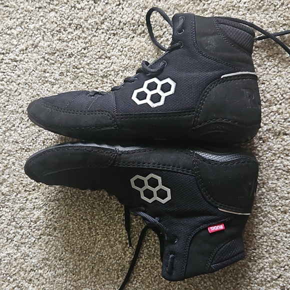 RUDIS international adult wrestling shoes black SIZE 11.5 - Picture 3 of 9